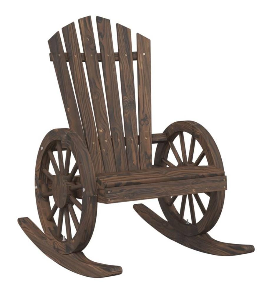 Chaise à bascule Adirondack bois de sapin massif