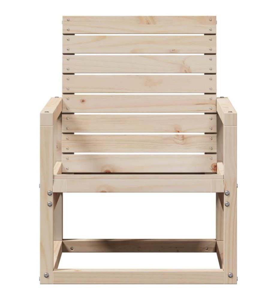 Chaise de jardin 57,5x63x76 cm bois de pin massif