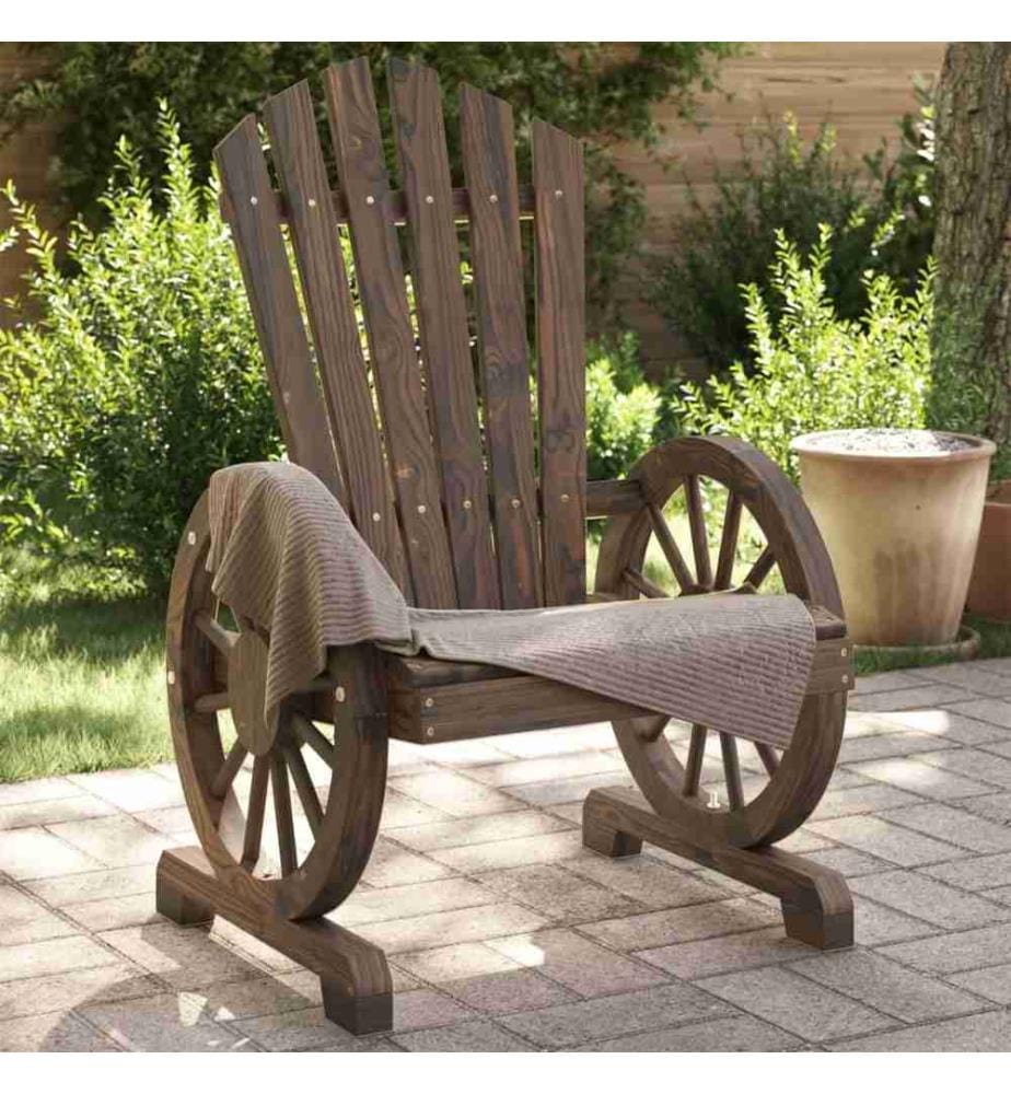 Adirondack-Gartenstühle 2 Stk. Massivholz Tanne