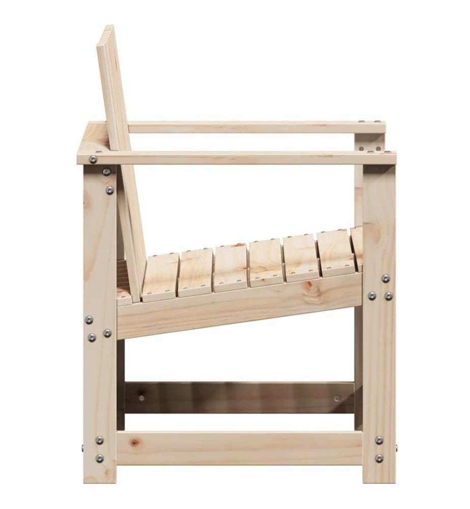 Salon de jardin 3 pcs bois massif de pin