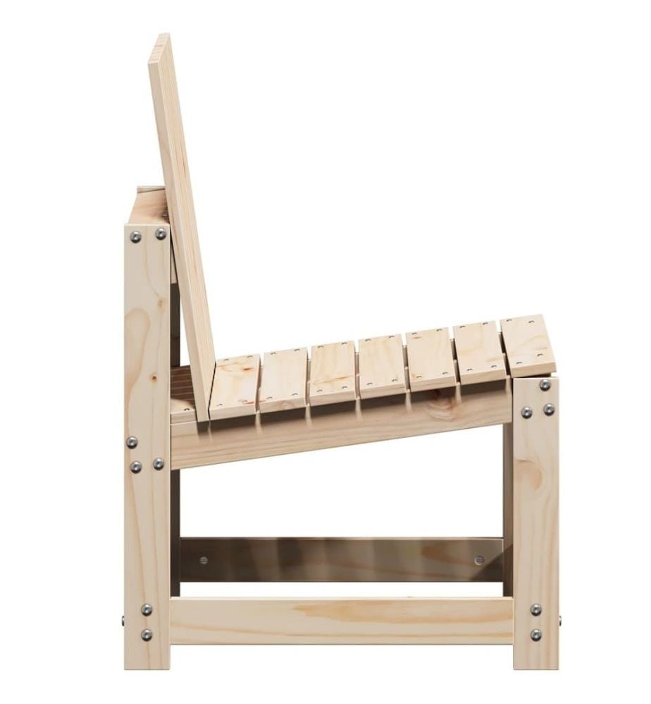 Salon de jardin 3 pcs bois massif de pin