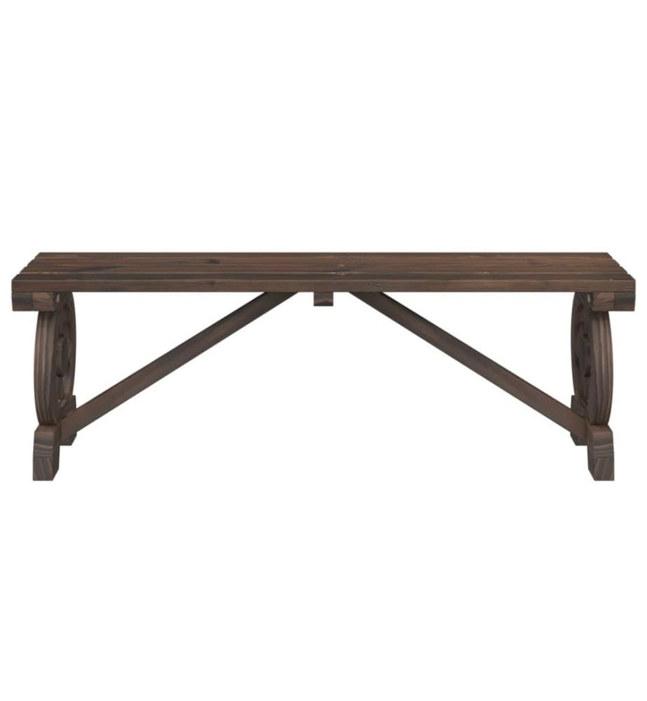Bancs de jardin 2 pcs bois de sapin massif