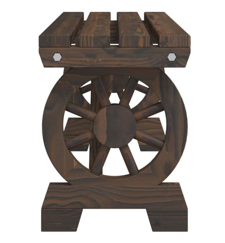 Bancs de jardin 2 pcs bois de sapin massif