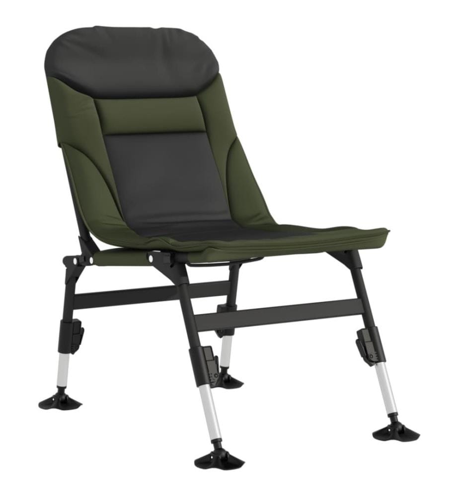 Chaise de pêche avec pieds à boue réglables pliable vert