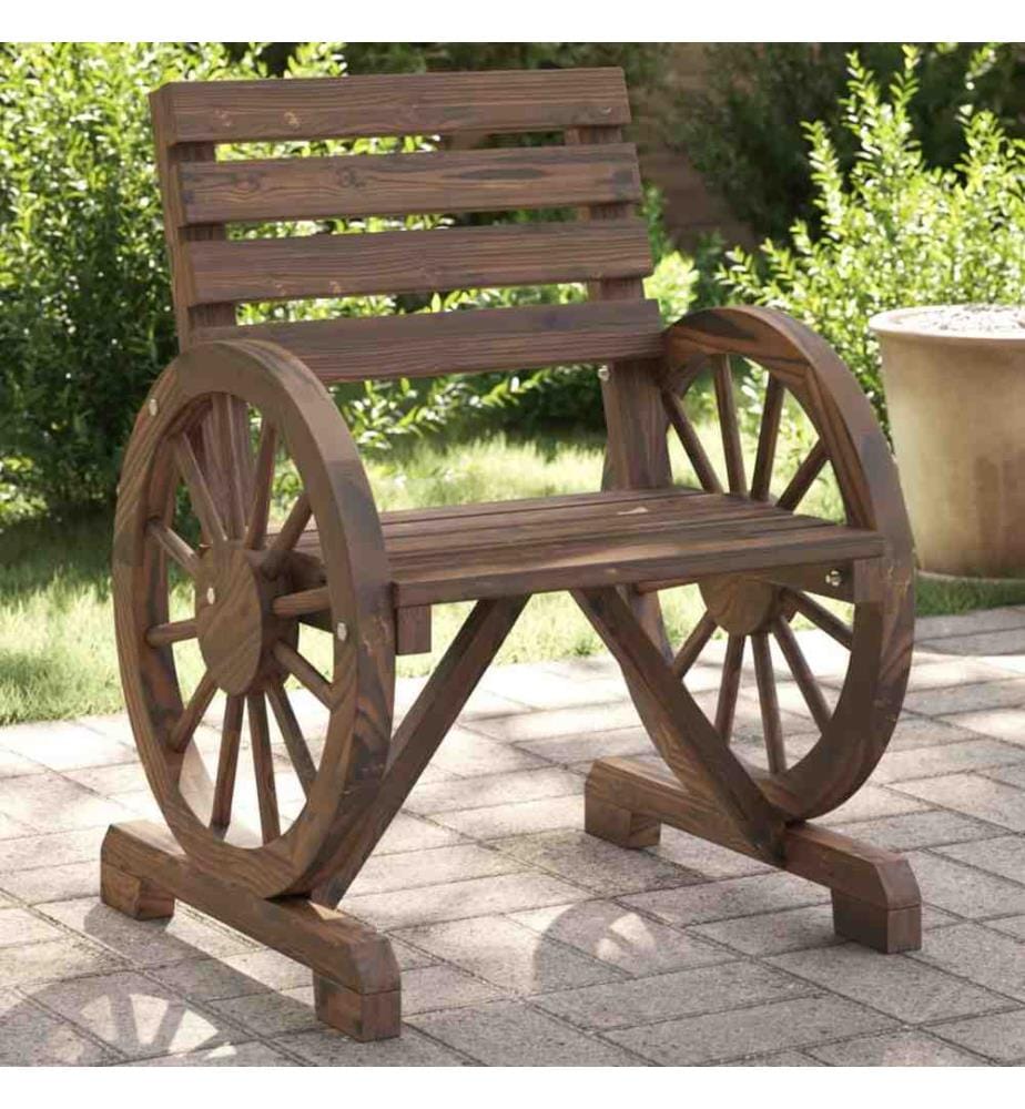 Gartenstühle 2 Stk. 58x58x78,5 cm Massivholz Tanne