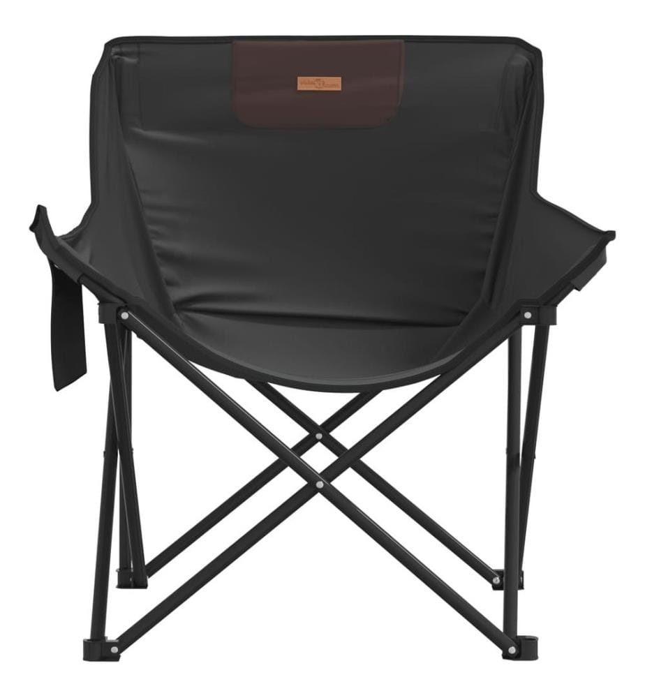 Campingstühle 2 Stk. mit Tasche Klappbar Schwarz