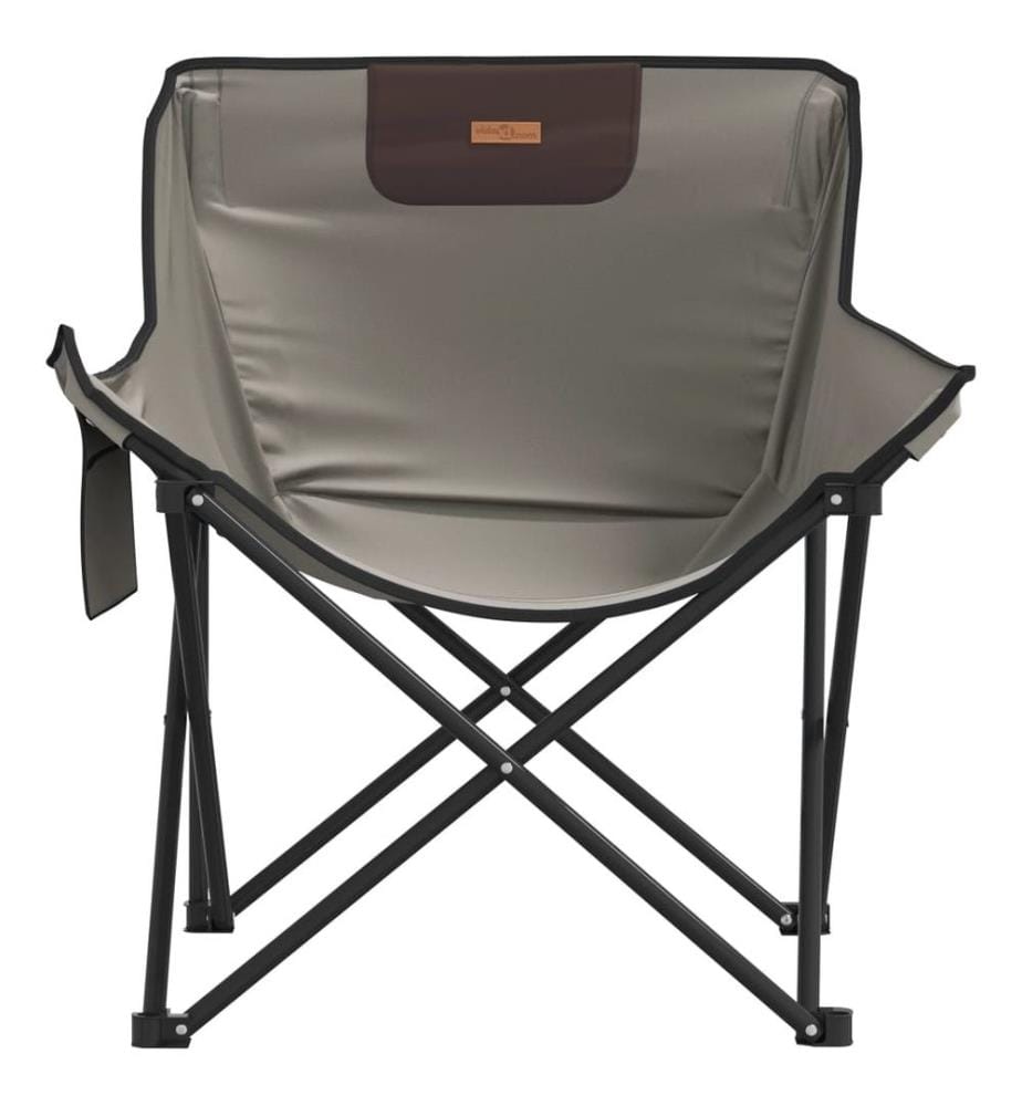 Campingstühle 2 Stk. mit Tasche Klappbar Grau