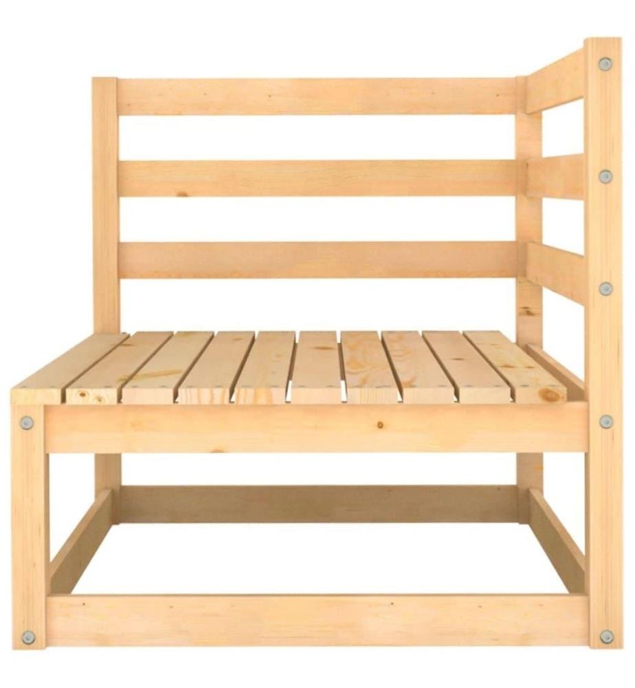 9-tlg. Garten-Lounge-Set Massivholz Kiefer