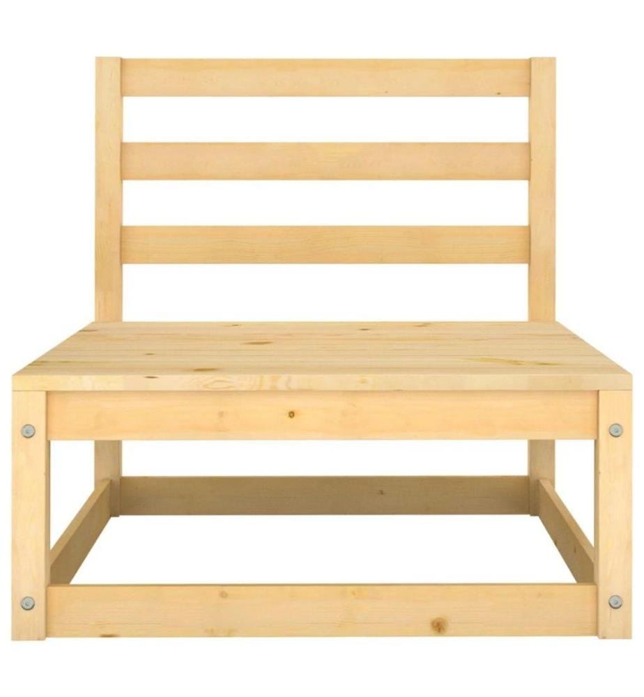 8-tlg. Garten-Lounge-Set Kiefer Massivholz