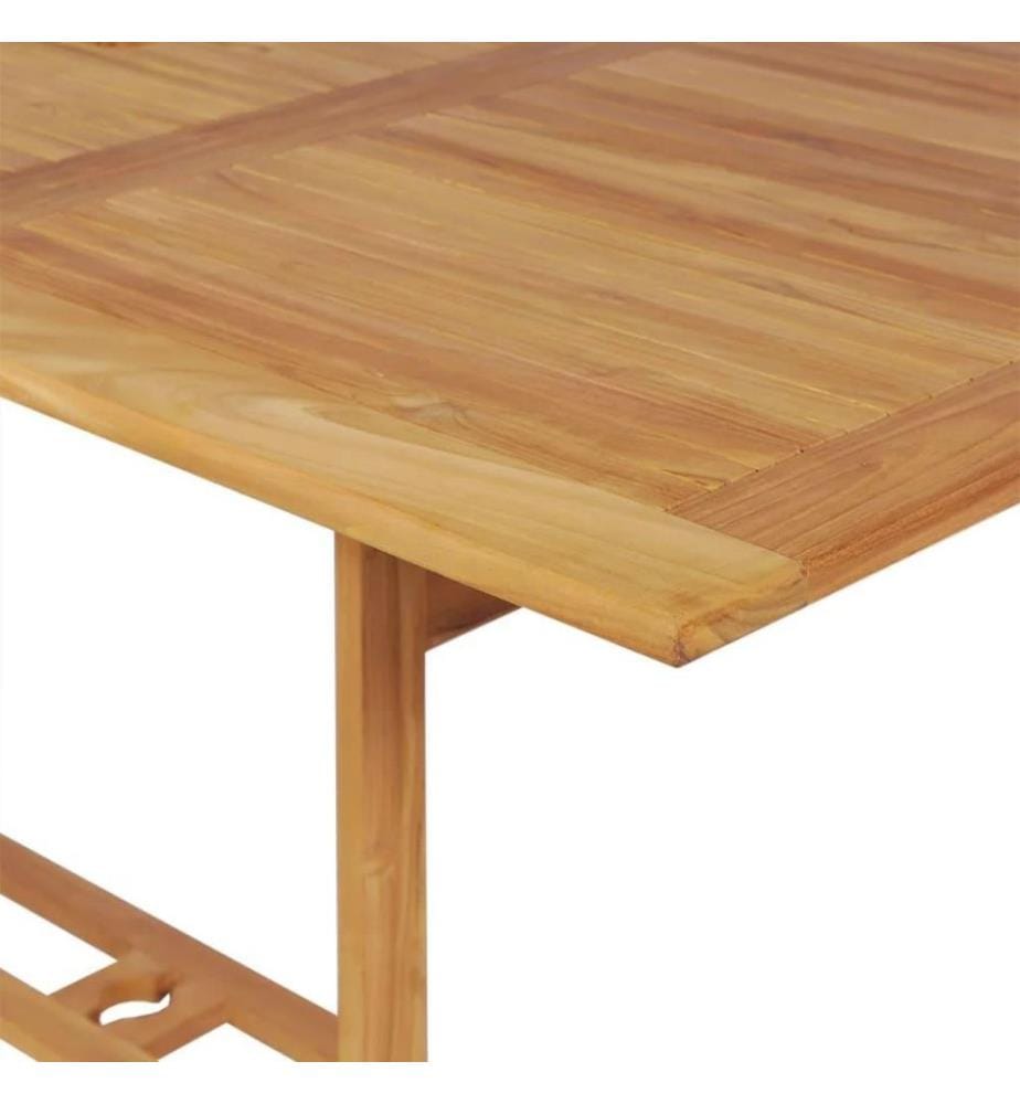 7-tlg. Garten-Essgruppe Massivholz Teak