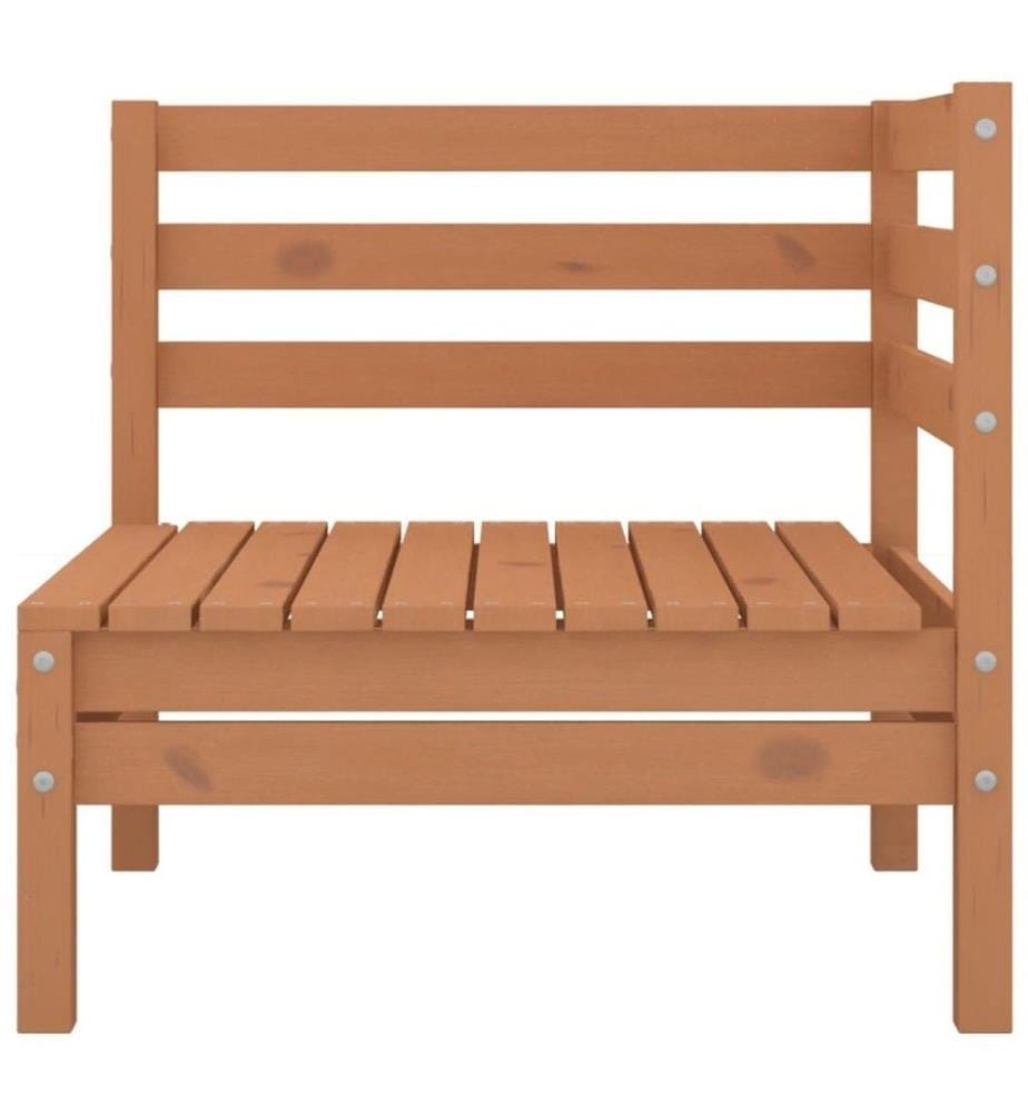 4-tlg. Garten-Lounge-Set Massivholz Kiefer Honigbraun
