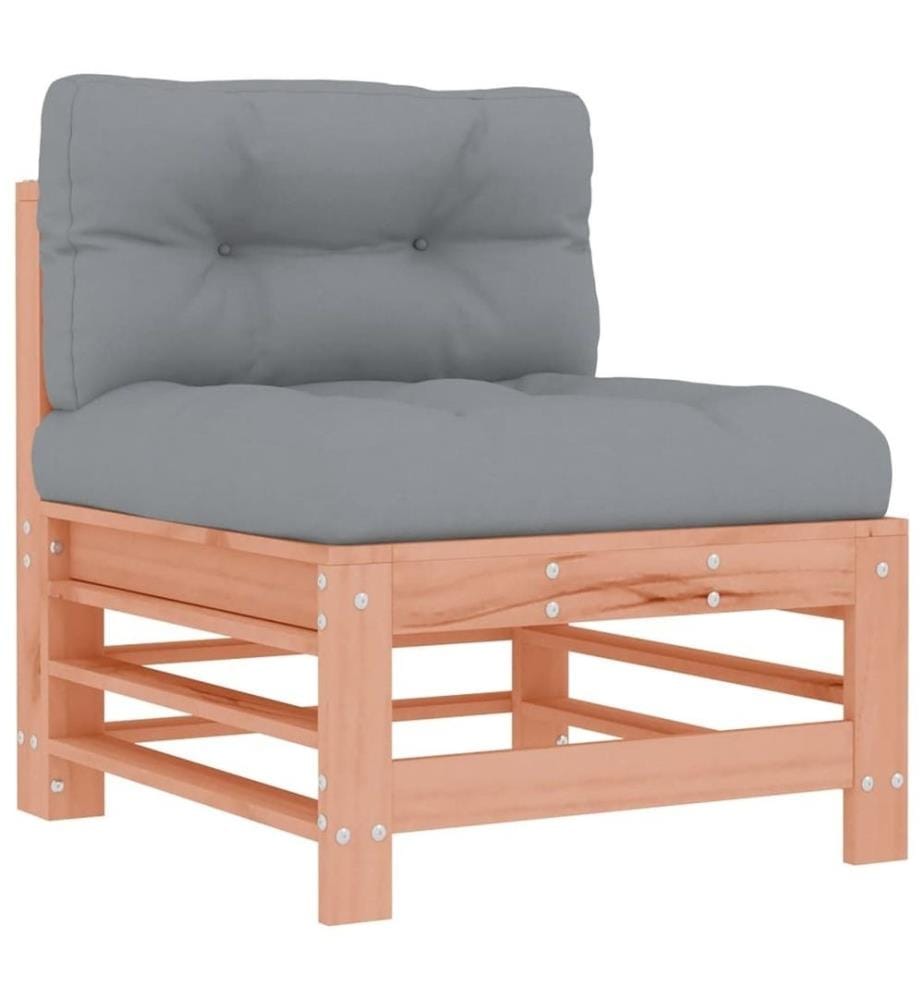 Salon de jardin 3 pcs avec coussins bois massif douglas