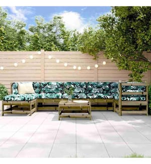 8-tlg. Garten-Lounge-Set mit Kissen Imprägniertes Kiefernholz