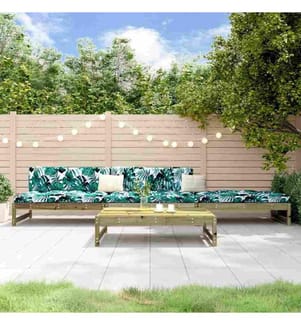 4-tlg. Garten-Lounge-Set Kiefernholz Imprägniert