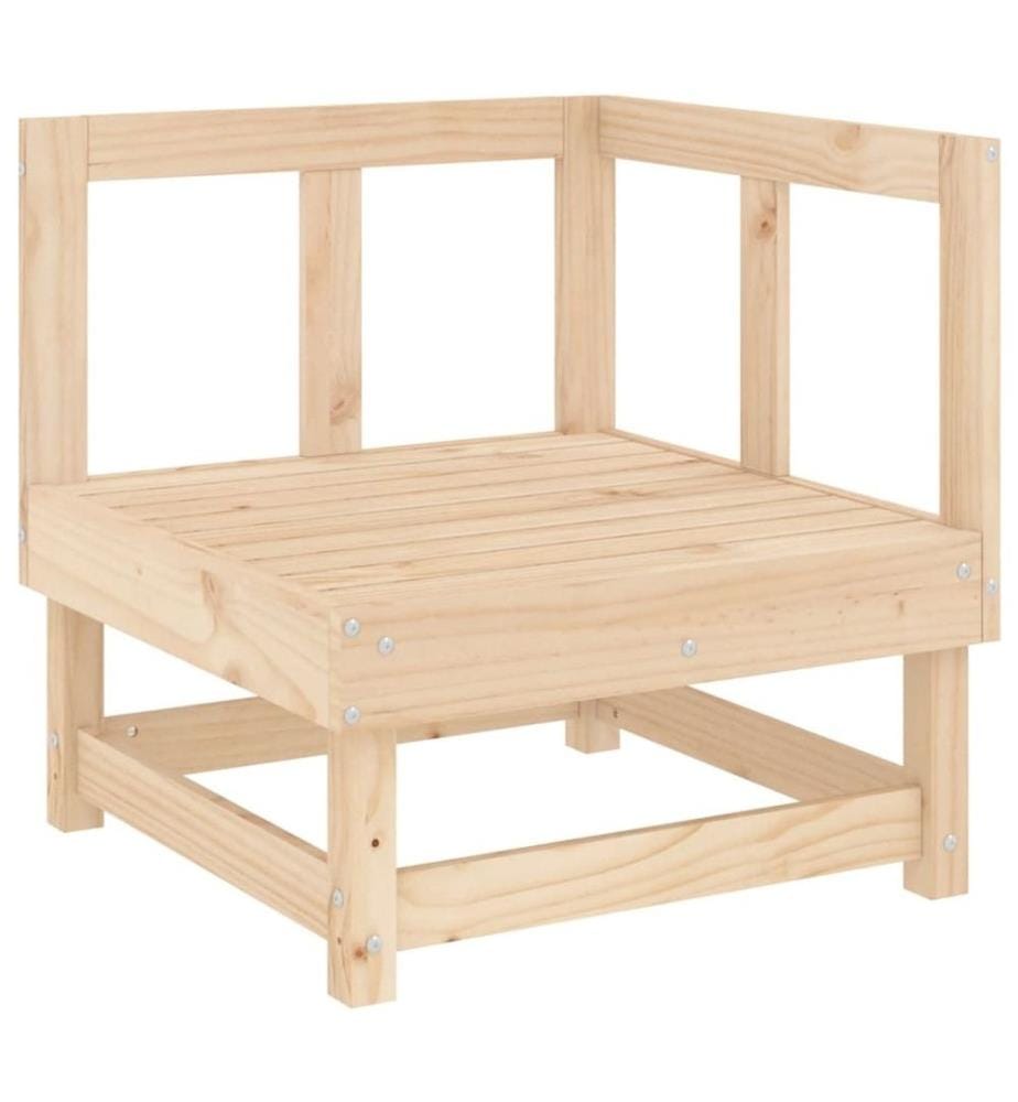 6-tlg. Garten-Lounge-Set Massivholz Kiefer