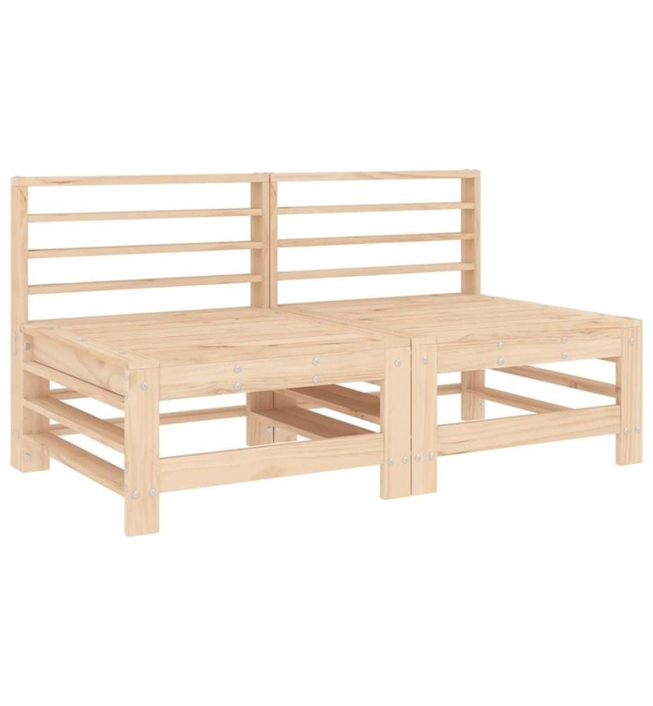 7-tlg. Garten-Lounge-Set Massivholz Kiefer