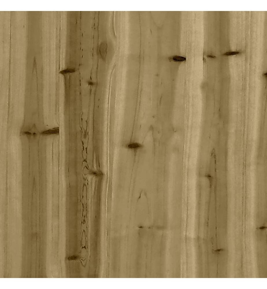 Salon de jardin 6 pcs bois de pin imprégné