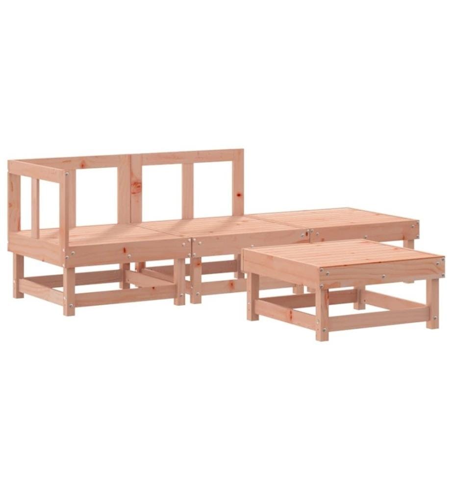 Salon de jardin 4 pcs bois massif douglas