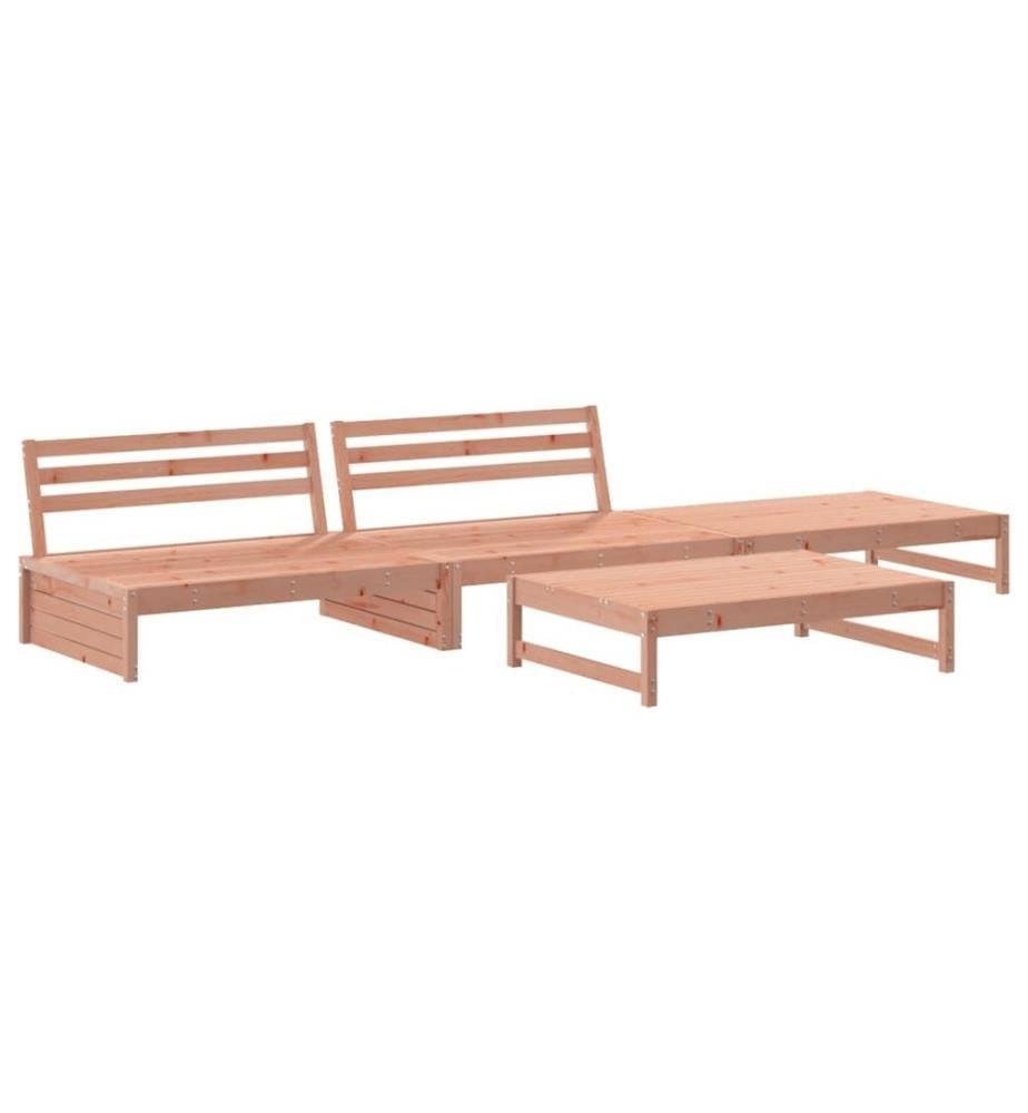 Salon de jardin 4 pcs bois massif douglas