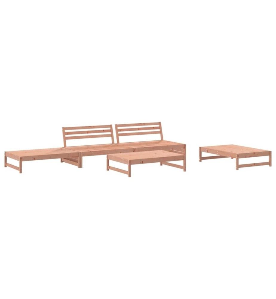 Salon de jardin 5 pcs bois massif douglas