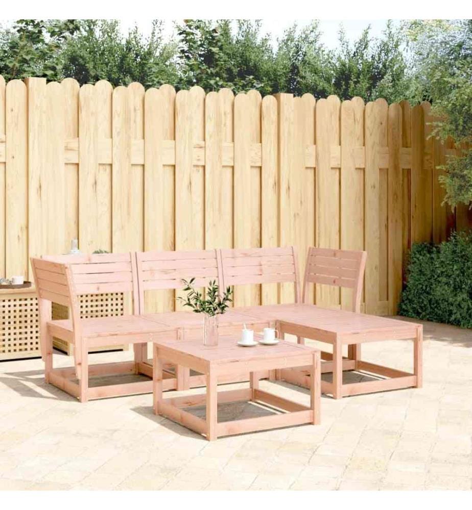 4-tlg. Garten-Lounge-Set Massivholz Douglasie