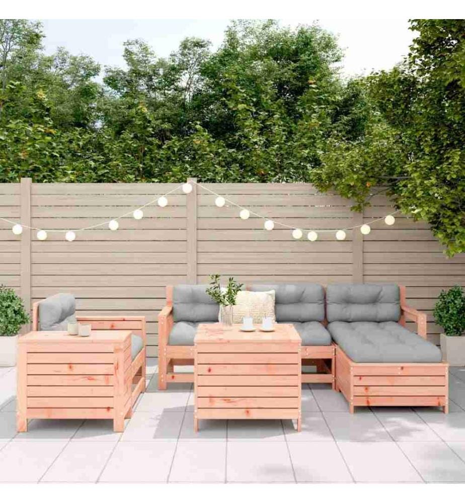 7-tlg. Garten-Sofagarnitur Massivholz Douglasie