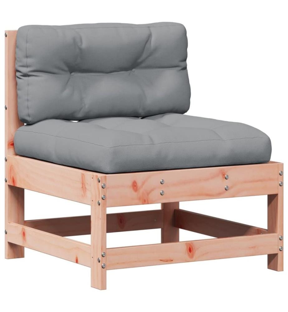 Salon de jardin 8 pcs avec coussins bois massif douglas
