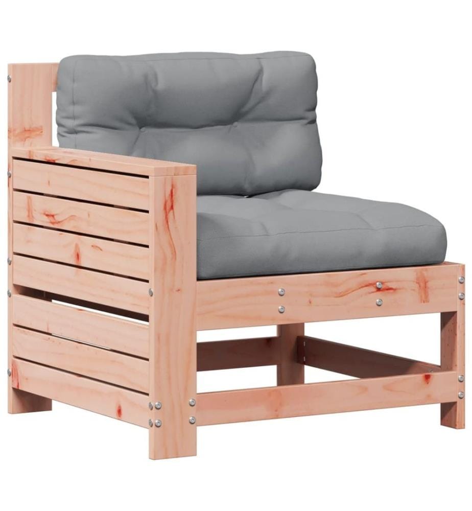 Salon de jardin 8 pcs avec coussins bois massif douglas
