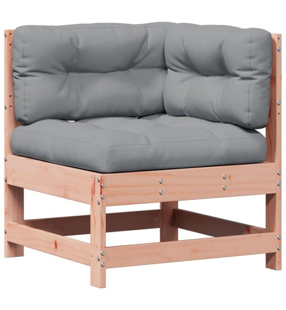 4-tlg. Garten-Lounge-Set mit Kissen Massivholz Douglasie