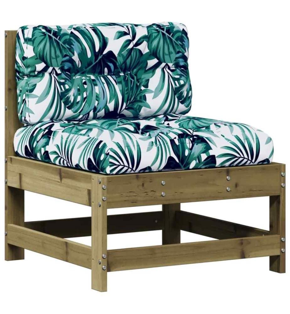 7-tlg. Garten-Lounge-Set mit Kissen Imprägniertes Kiefernholz