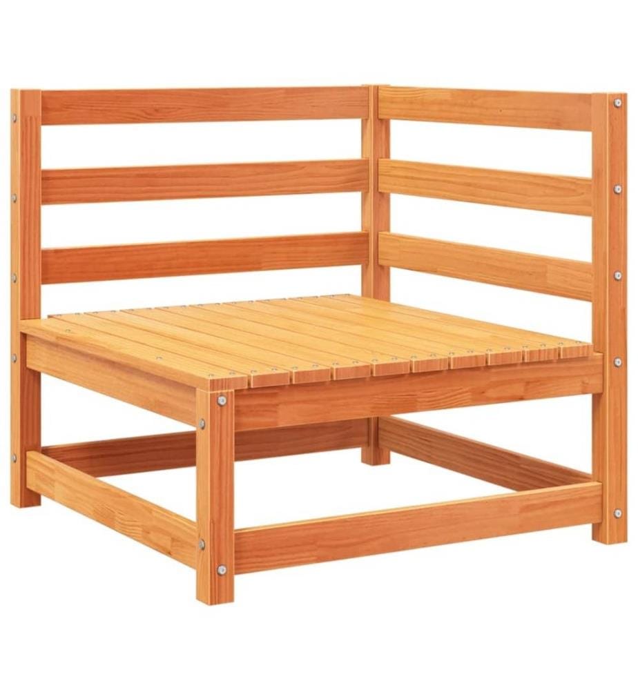 8-tlg. Garten-Sofagarnitur Wachsbraun Massivholz Kiefer