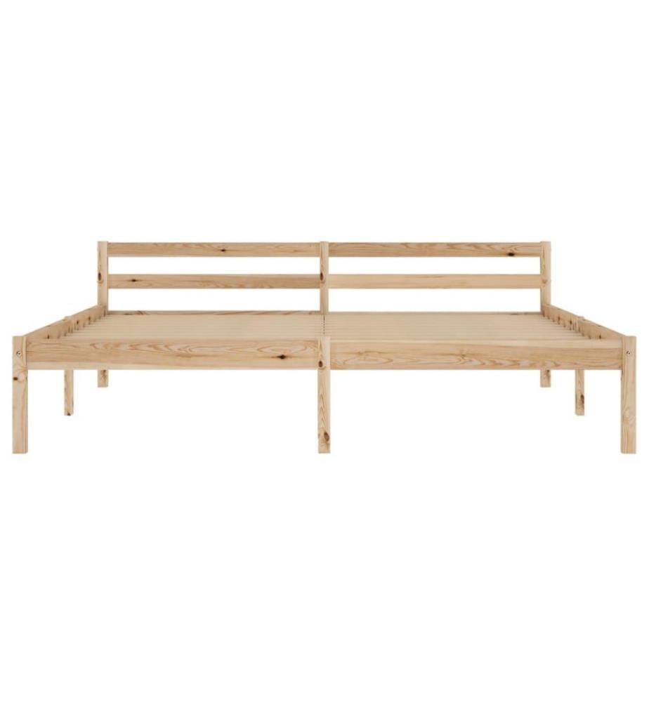 Cadre de lit Bois de pin massif 180 x 200 cm