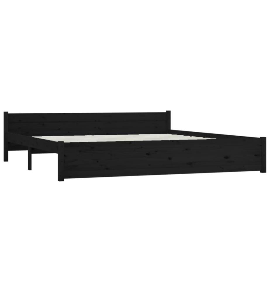 Bett mit Schubladen Schwarz 180x200 cm 6FT Super King