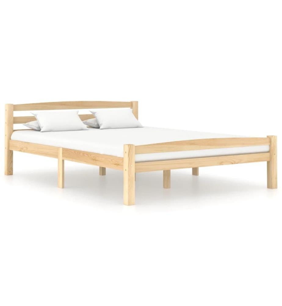 Cadre de lit Bois de pin massif 120x200 cm