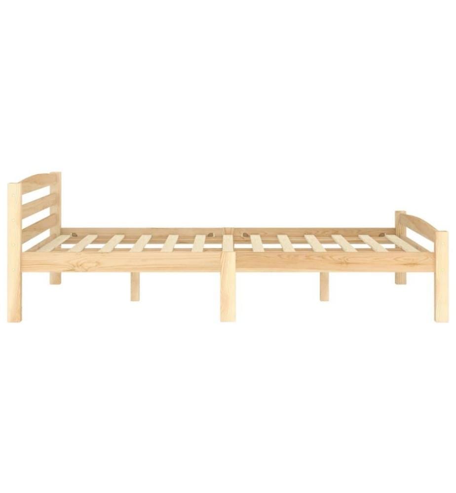 Cadre de lit Bois de pin massif 120x200 cm
