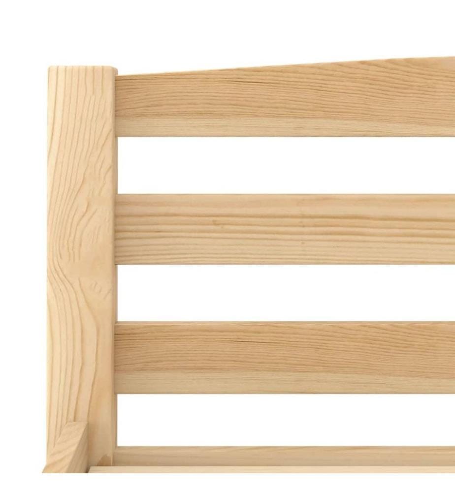 Cadre de lit Bois de pin massif 120x200 cm