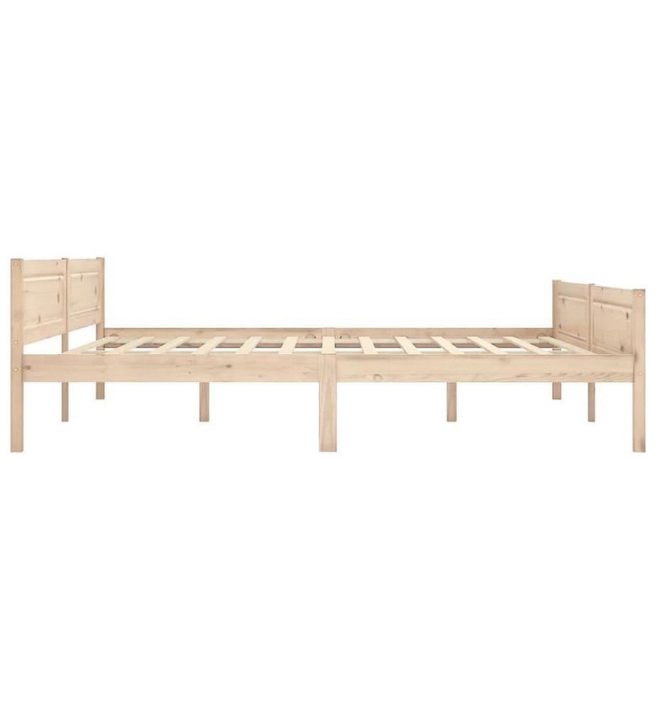 Cadre de lit Bois de pin massif 180x200 cm