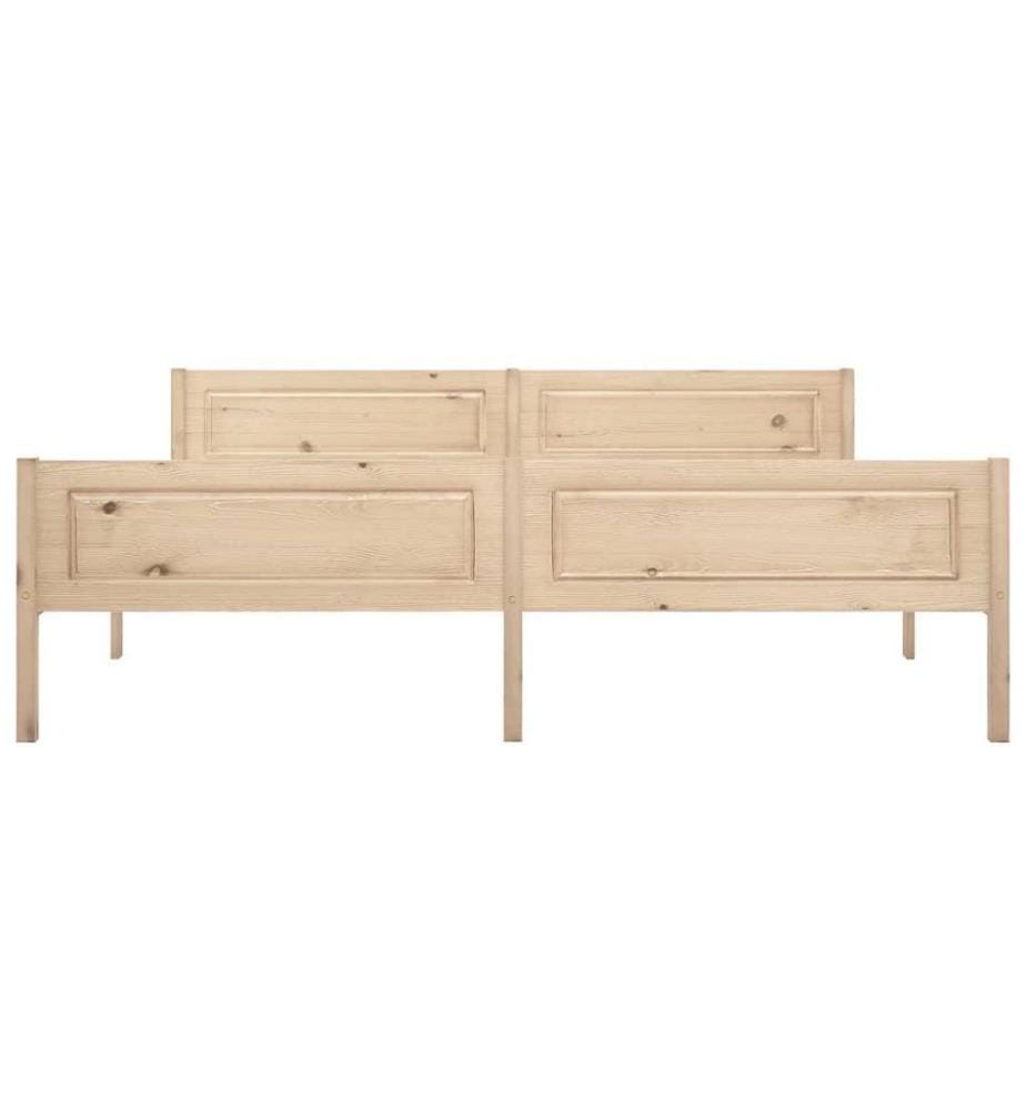 Cadre de lit Bois de pin massif 180x200 cm