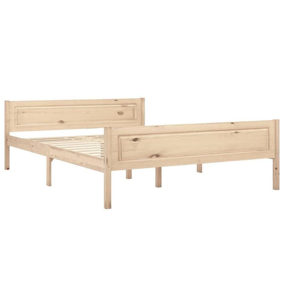 Cadre de lit Bois de pin massif 160x200 cm