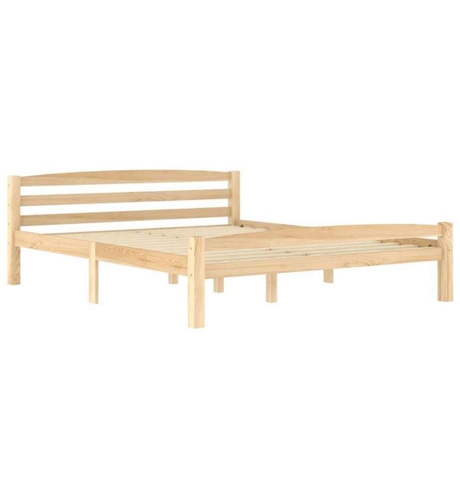 Cadre de lit Bois de pin massif 160x200 cm