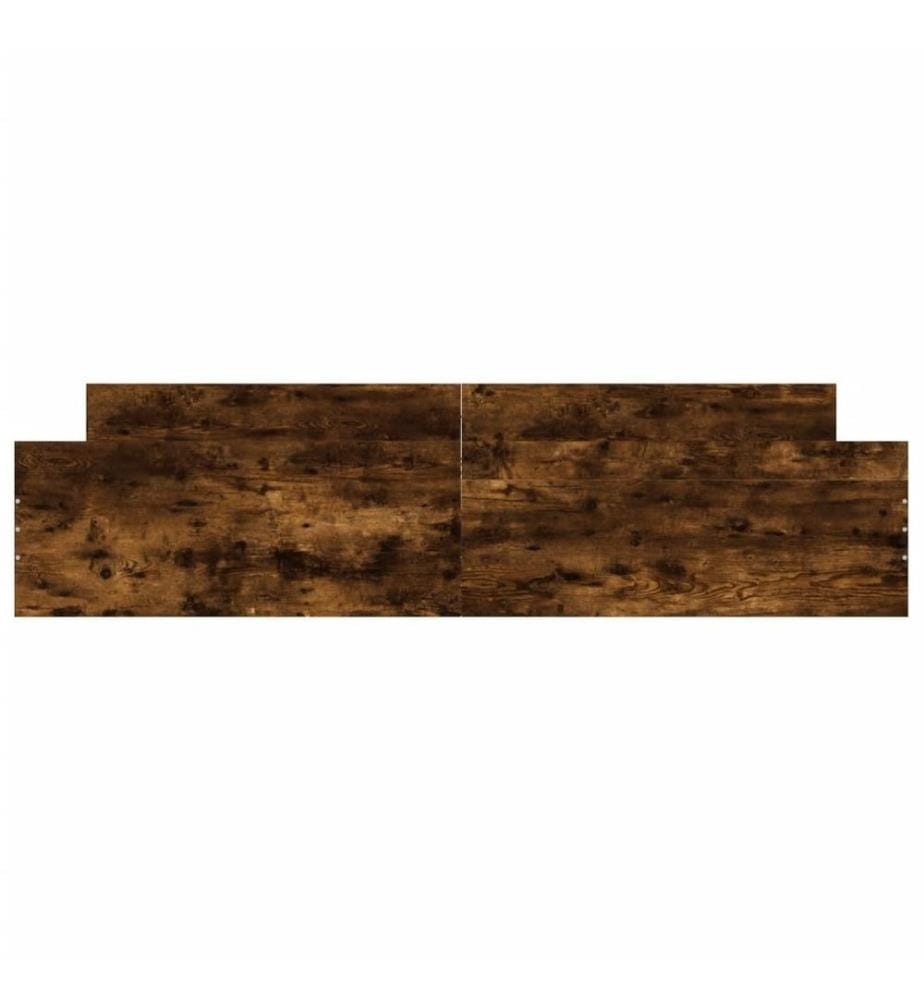 Bettgestell mit Kopf- und Fussteil Räuchereiche 180x200 cm