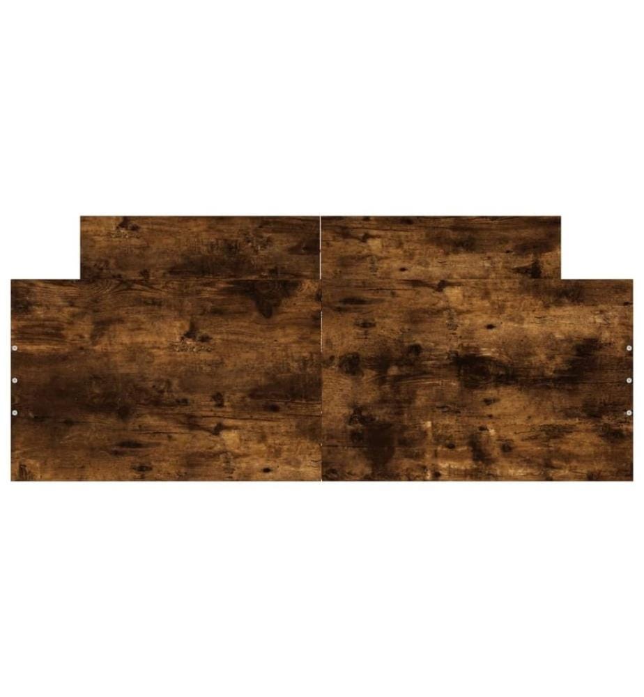 Bettgestell mit Kopf- und Fussteil Räuchereiche 120x190 cm