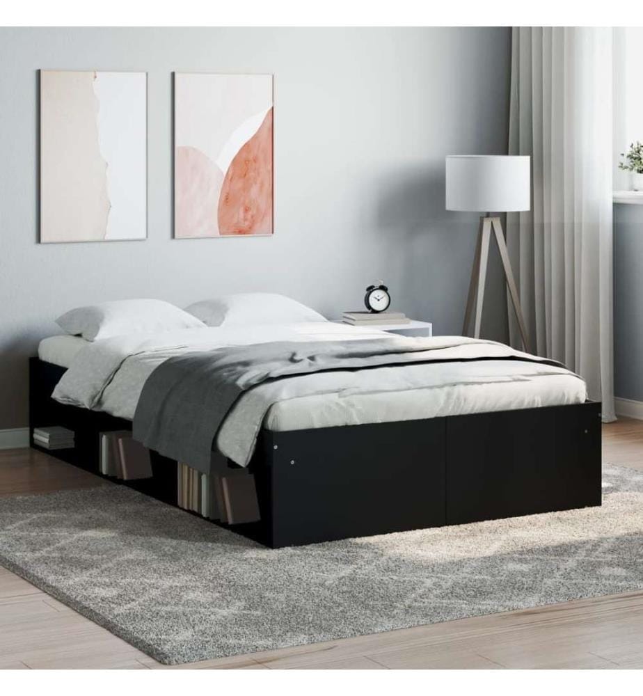 Bettgestell Schwarz 120x190 cm
