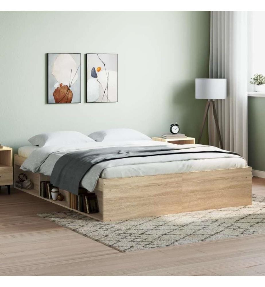 Bettgestell Sonoma-Eiche 140x190 cm