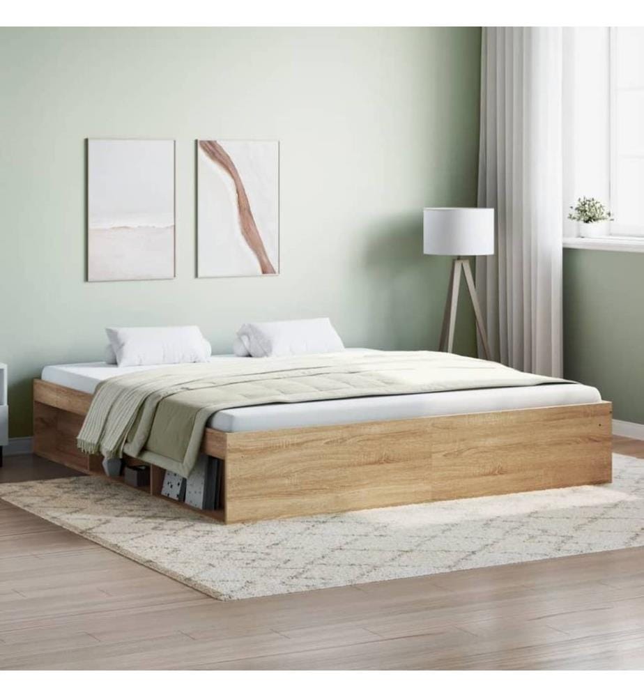 Bettgestell Sonoma-Eiche 180x200 cm