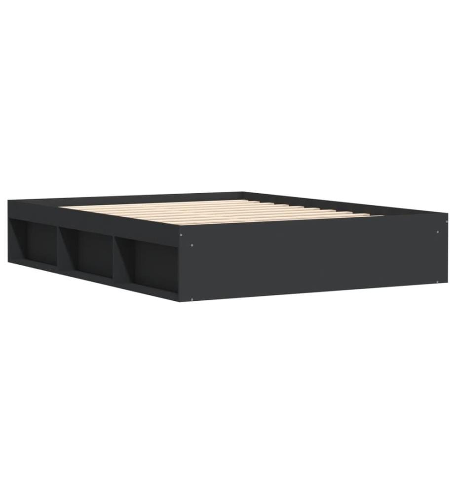 Bettgestell Schwarz 140x190 cm