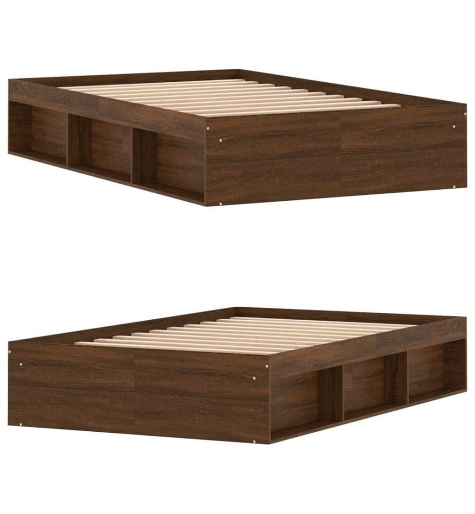 Bettgestell Braun Eichen-Optik 120x190 cm