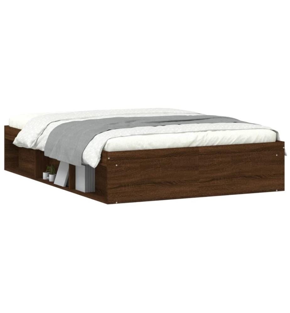 Bettgestell Braun Eichen-Optik 135x190 cm
