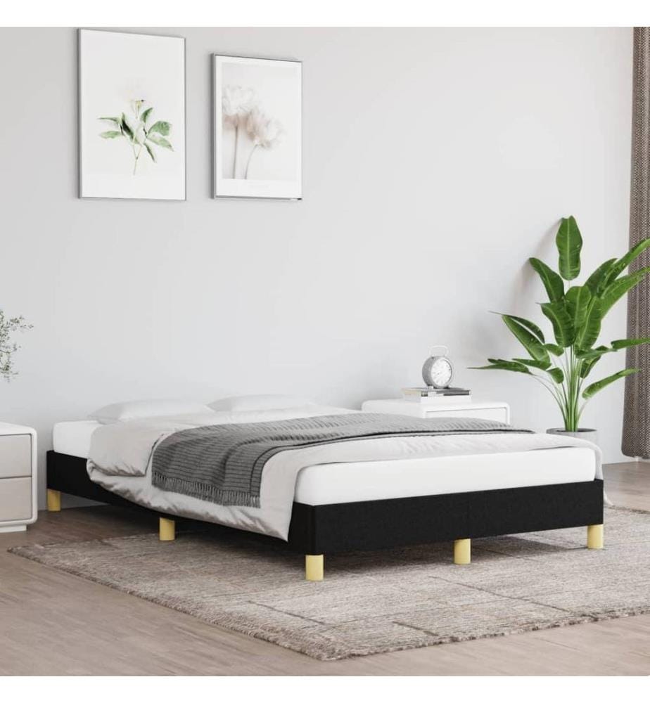 Bettgestell Schwarz 120x190 cm Stoff