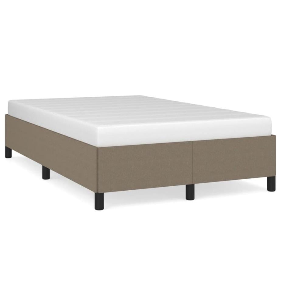Bettgestell Taupe 120x190 cm Stoff